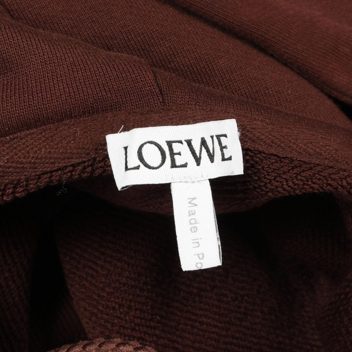 LOEWE Relaxed Fit Hoodie in Brown Cotton - Timeless Elegance
