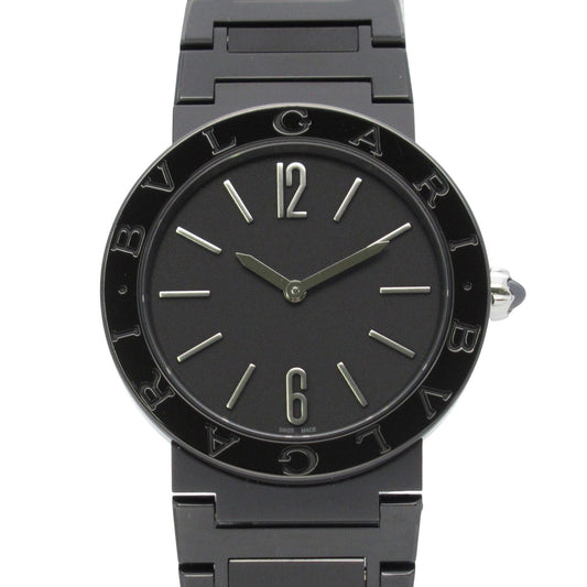 BVLGARI Bvlgari 12P Diamond Black Stainless Steel Watch BB33S