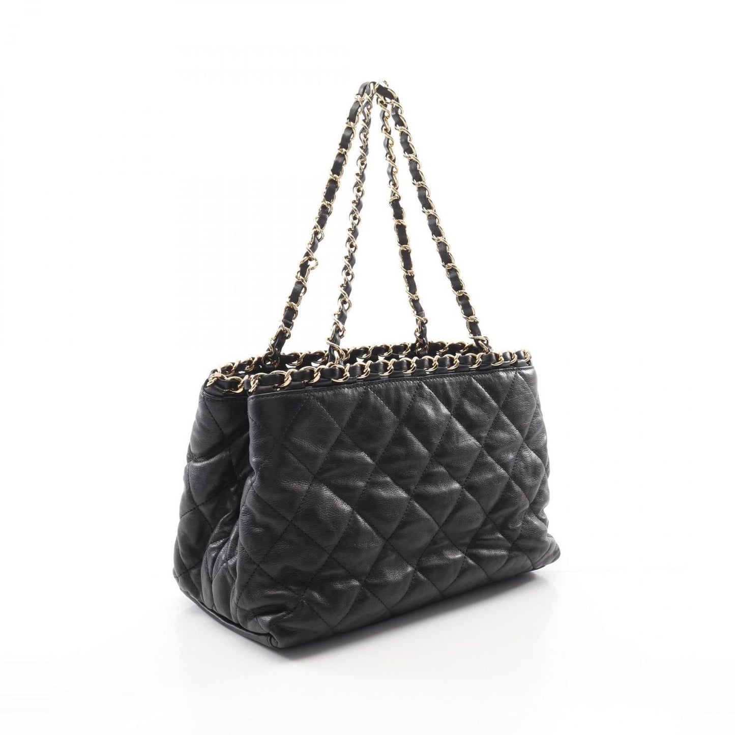 CHANEL Matelassé Tote Bag in Black Lambskin - Timeless Elegance