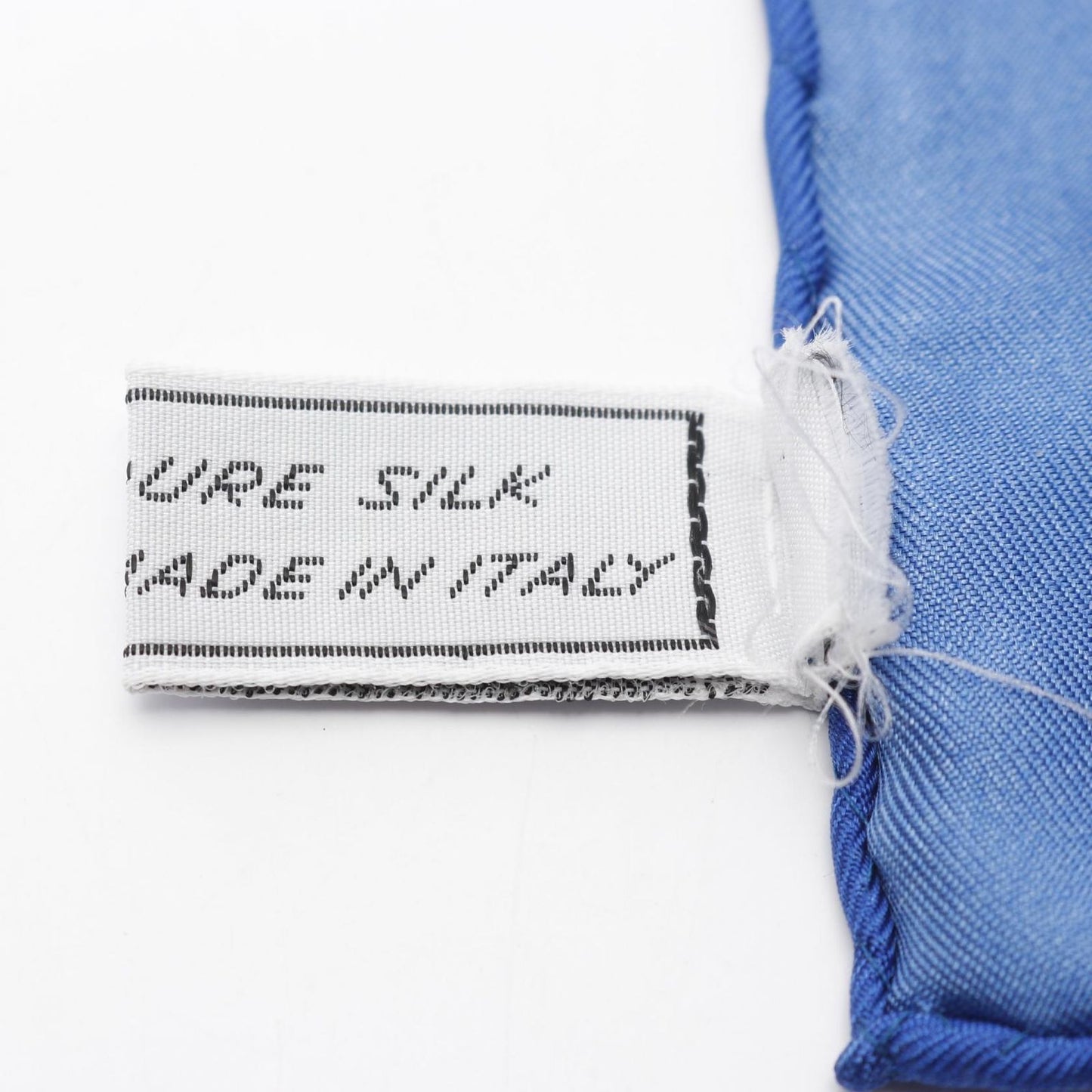 CELINE Silk Scarf in Ivory and Blue - Exquisite Luxury Accessory