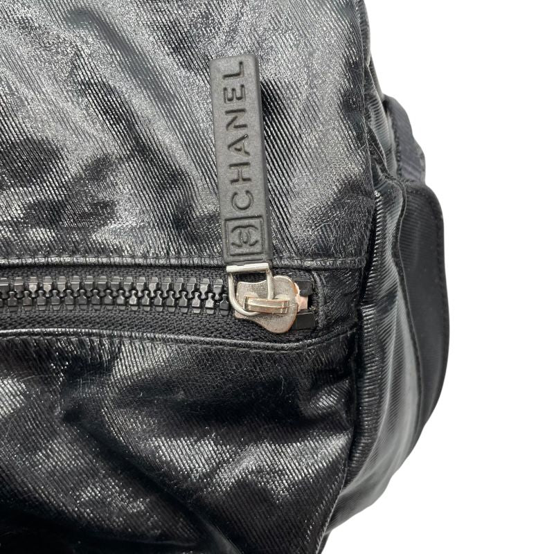 CHANEL Sports Line Boston Bag in Black Coated Canvas - A Timeless Classic