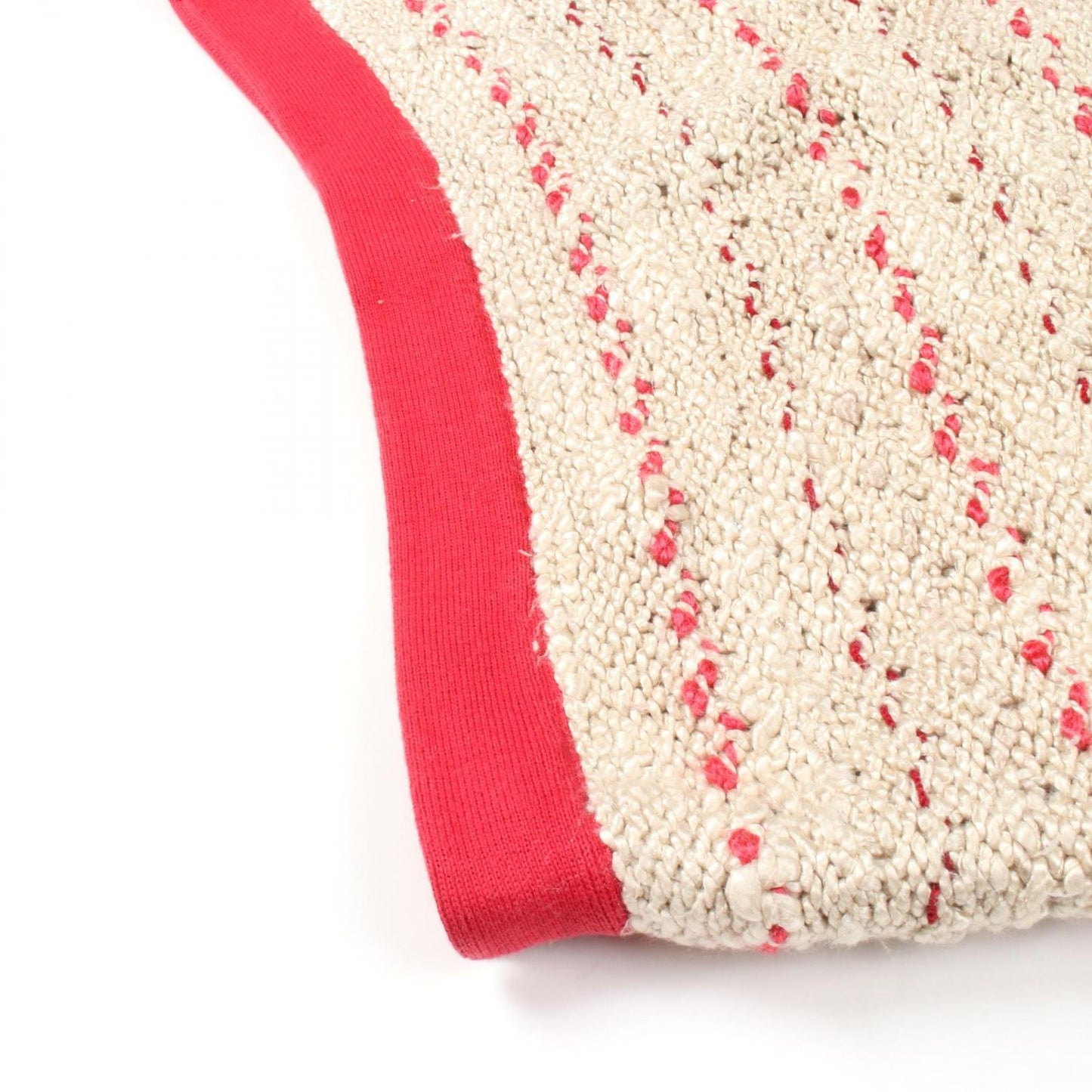 CHANEL Silk Wool Knit Skirt - Timeless Elegance in Beige & Red