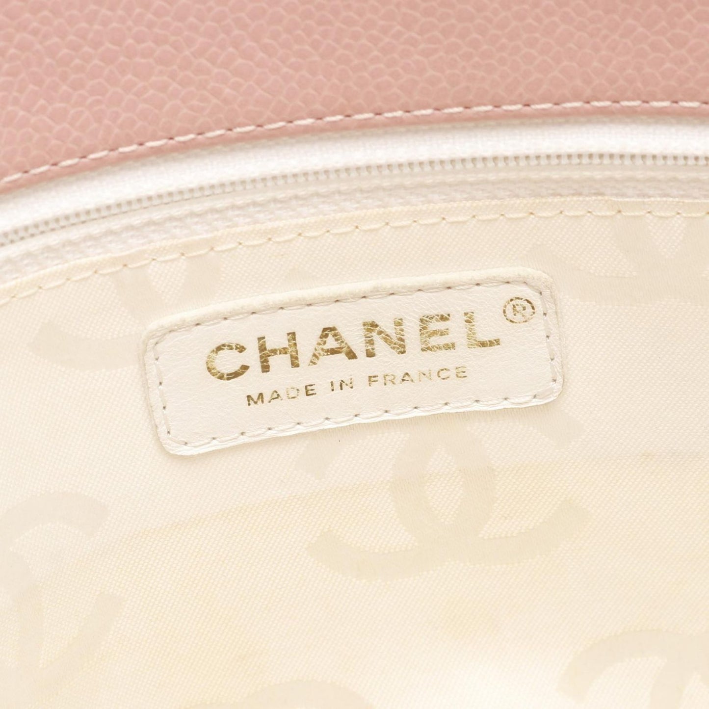 CHANEL Pink Caviar Leather Coco Mark Tote Bag - Timeless Elegance
