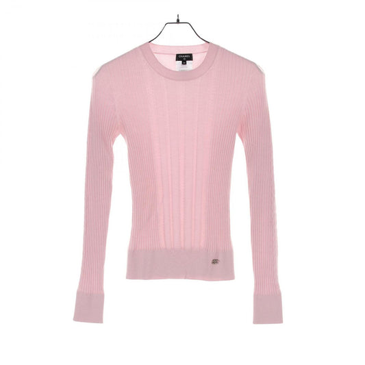 CHANEL Cashmere Knit Sweater in Pink - Timeless Elegance