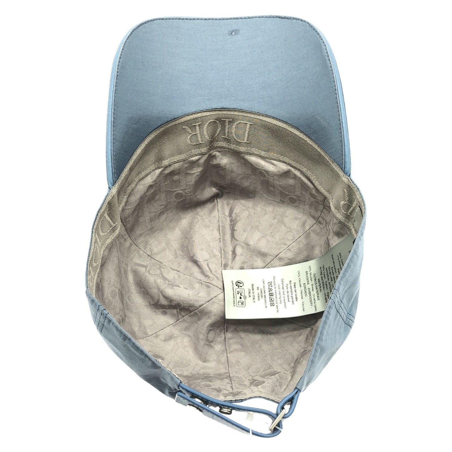 Dior Blue Polyester Cap - Timeless Elegance