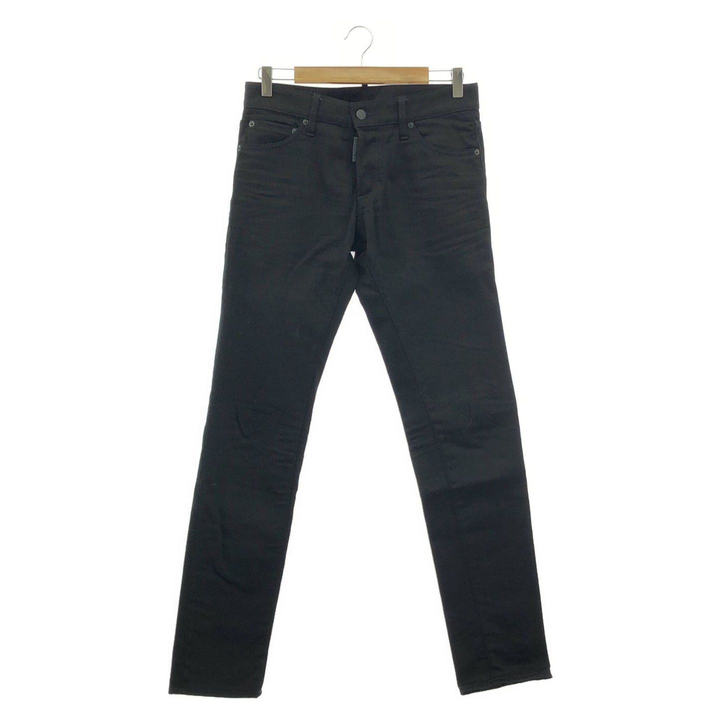 DSQUARED2 Black Cotton Skinny Pants - Timeless Elegance