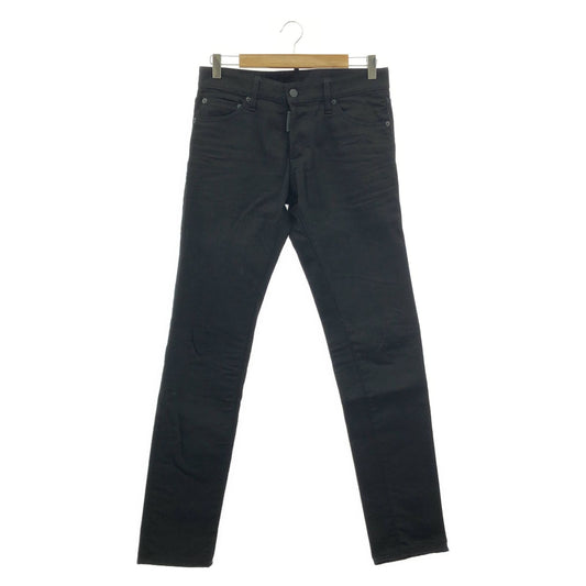 DSQUARED2 Black Cotton Skinny Pants - Timeless Elegance