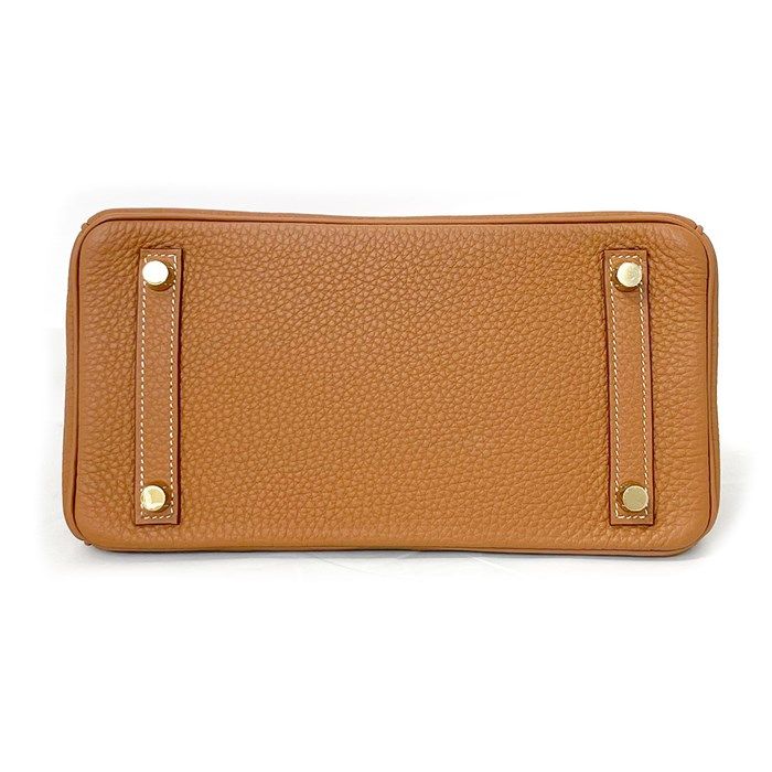 HERMES Birkin 25 Handbag - Gold Togo Leather, 2022 Edition
