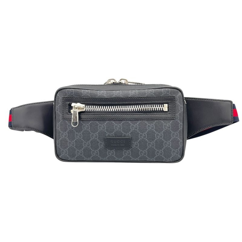 GUCCI GG Supreme Belt Bag - Black - Iconic Luxury Accessory
