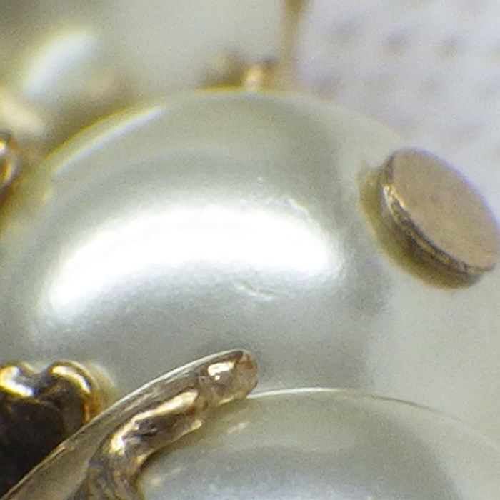 Christian Dior Eiffel Tower Motif Choker with Imitation Pearls