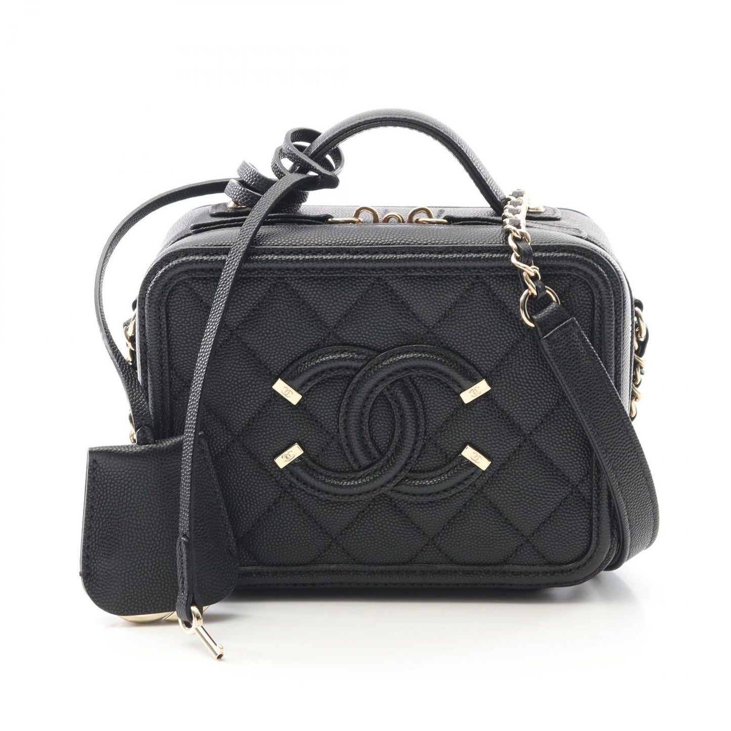 CHANEL CC Filigree Small Vanity Bag - Timeless Elegance