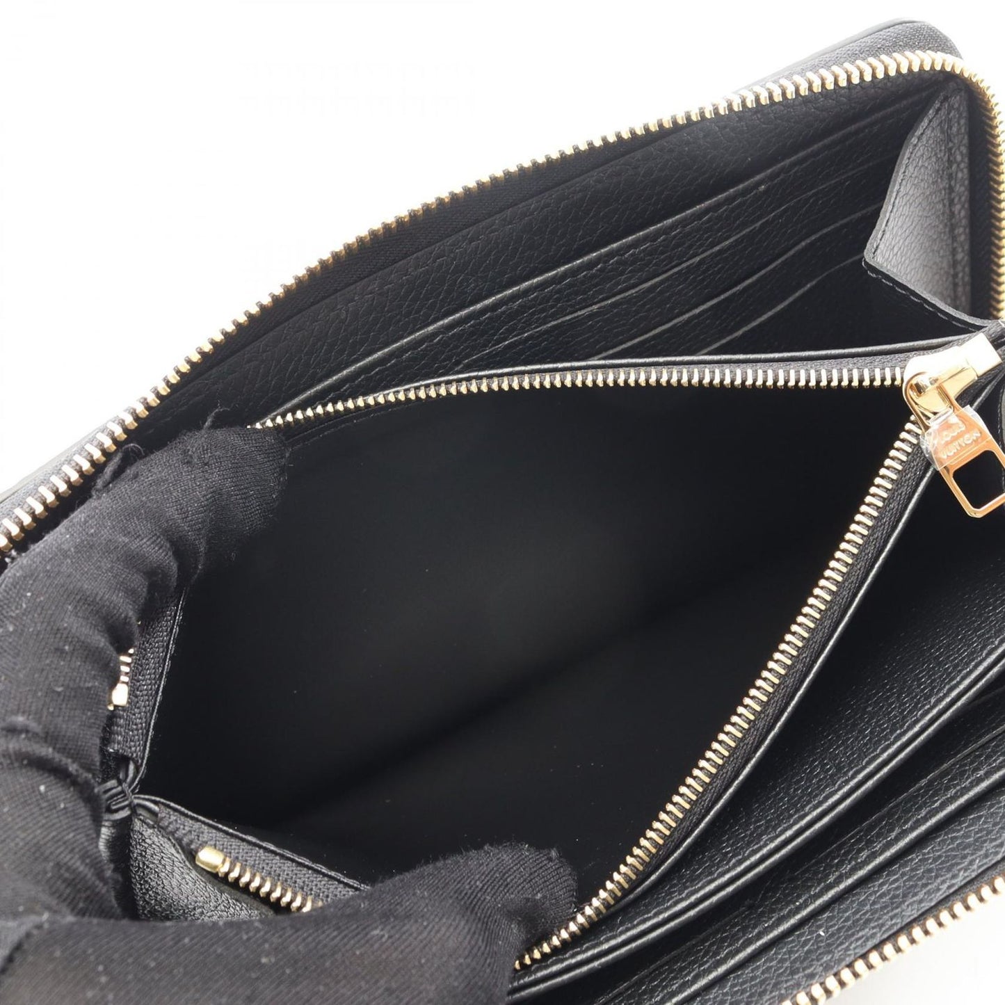Louis Vuitton Zippy Wallet Monogram Empreinte - Black/Beige