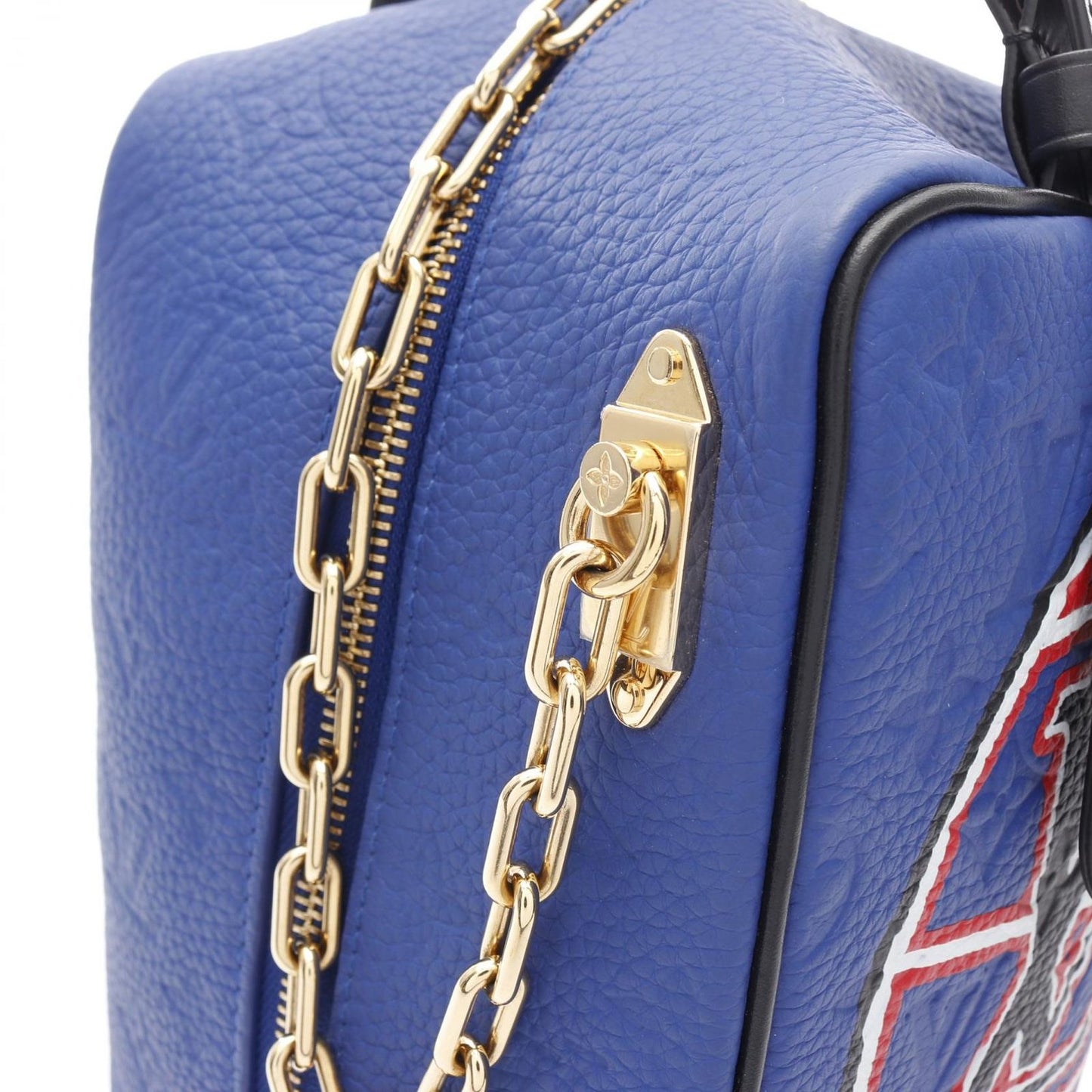 LOUIS VUITTON x NBA Cloak Dopp Kit Handbag - Blue Leather