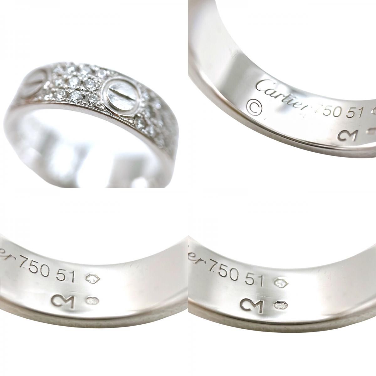 Cartier Love Ring in K18 White Gold - Timeless Elegance