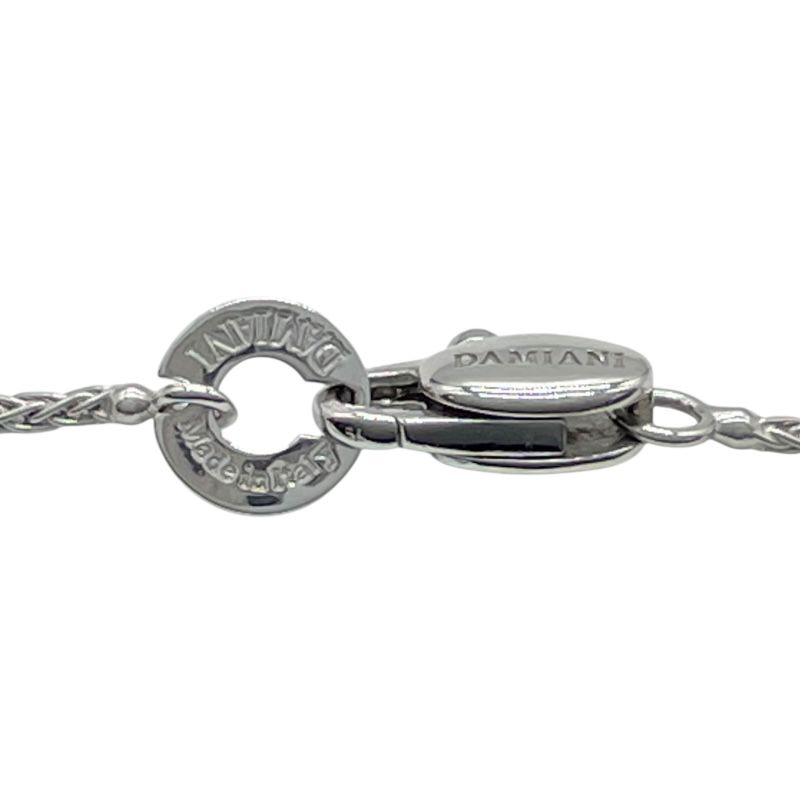 Damiani Mystery Cross Diamond Necklace in 18K White Gold