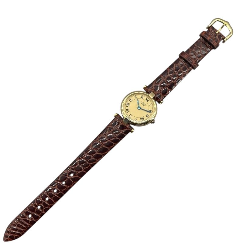 Cartier Must de Vendôme Ivory SV/GF Ladies Watch - Timeless Elegance