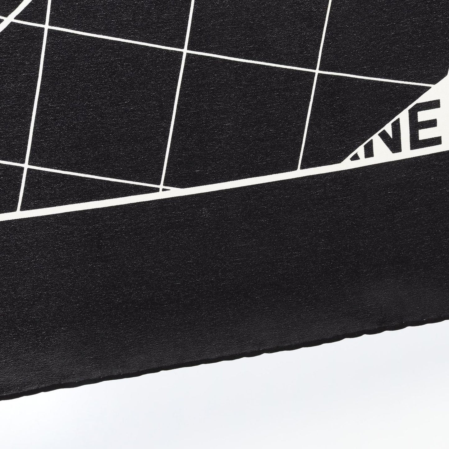 CHANEL Matelassé Silk Scarf in Black & White - Timeless Elegance