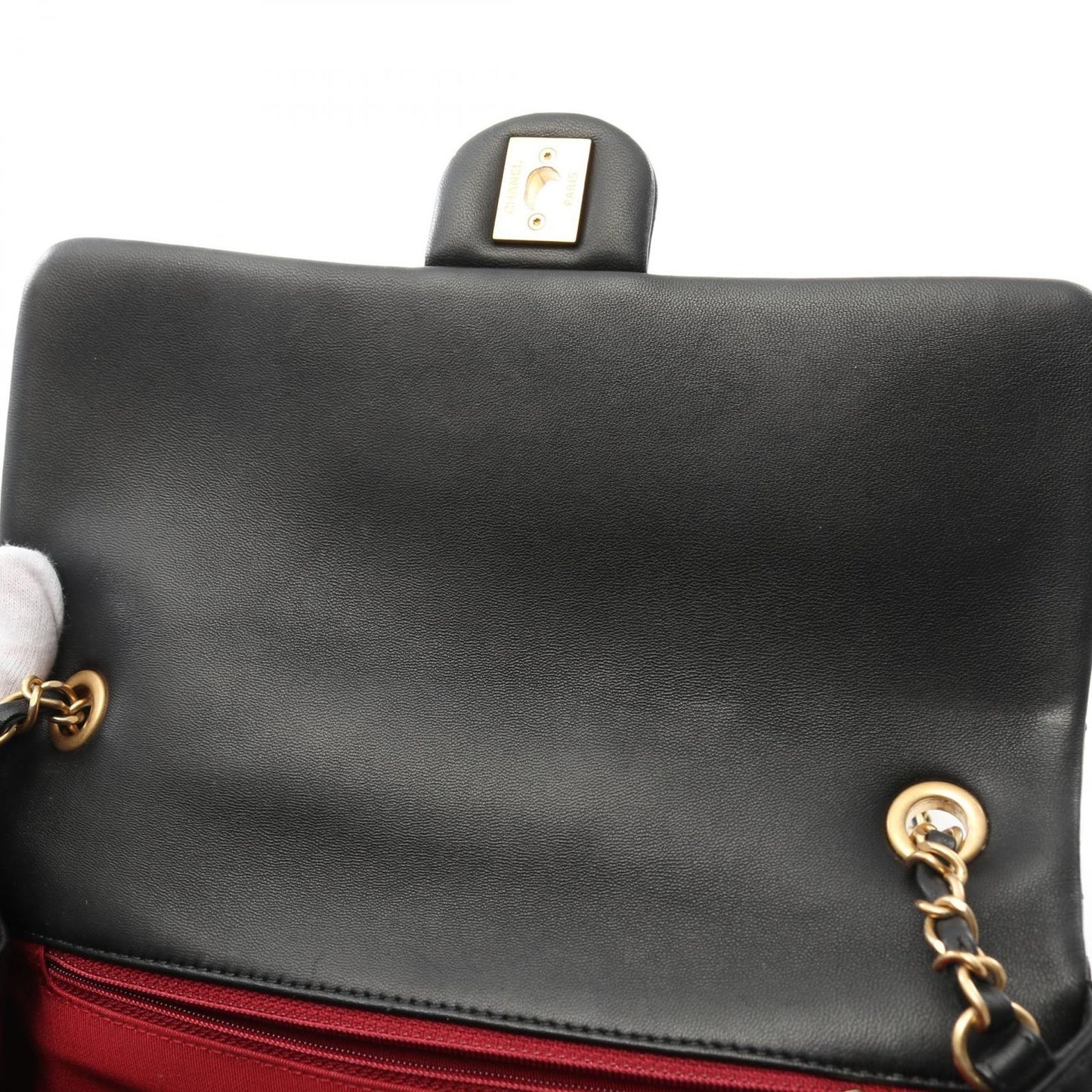 CHANEL Matelassé Shoulder Bag in Black Lambskin - Timeless Elegance