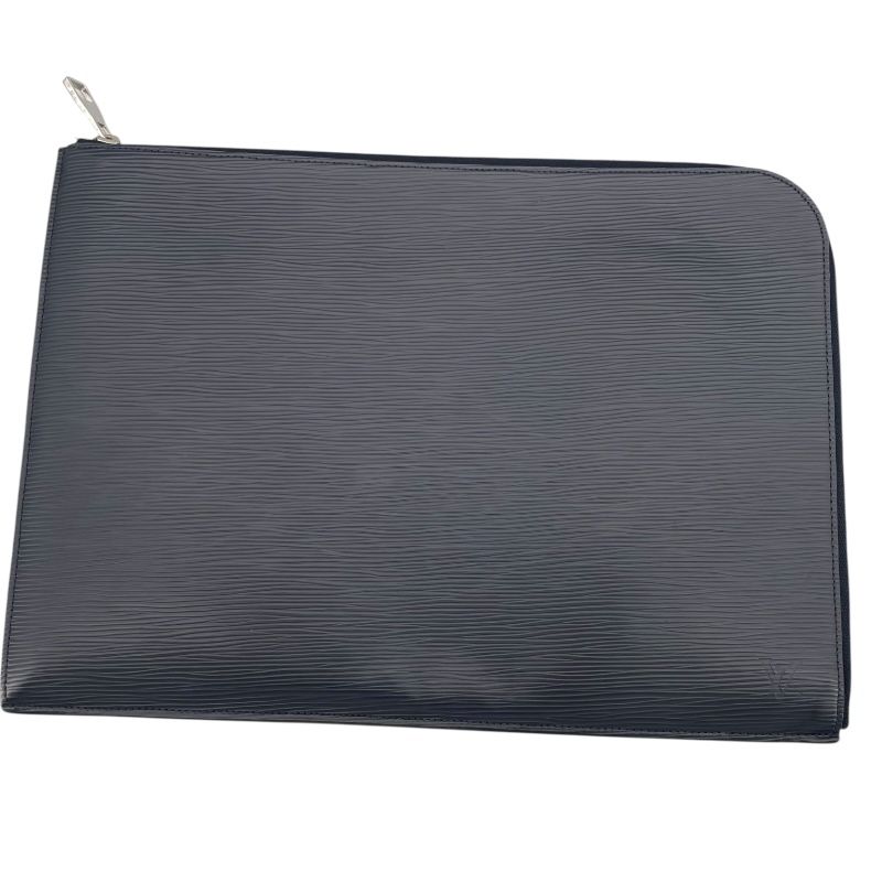 Louis Vuitton Pochette Jour GM Navy Epi Leather Clutch Bag