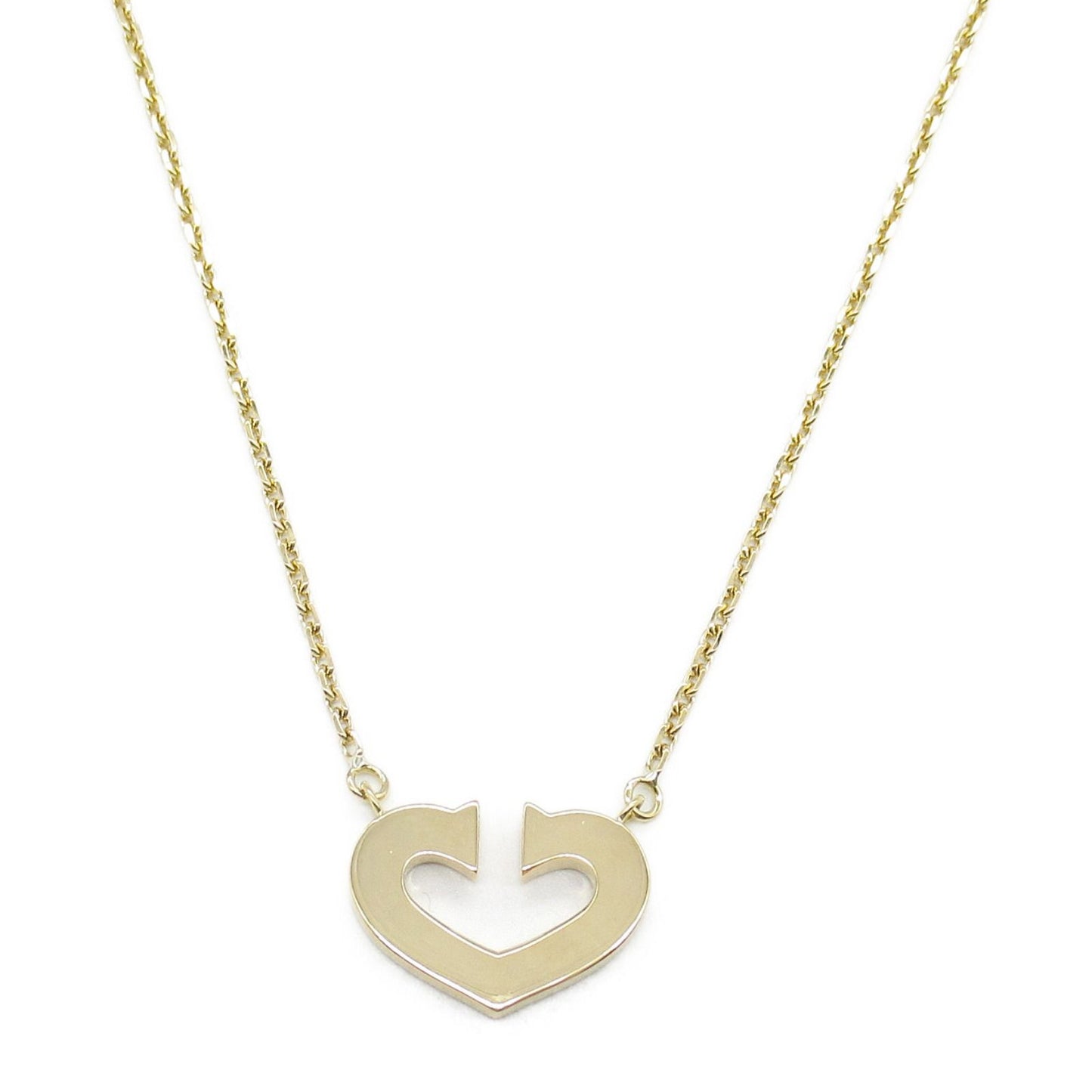 CARTIER C Heart Necklace in K18 Yellow Gold - Exquisite Elegance