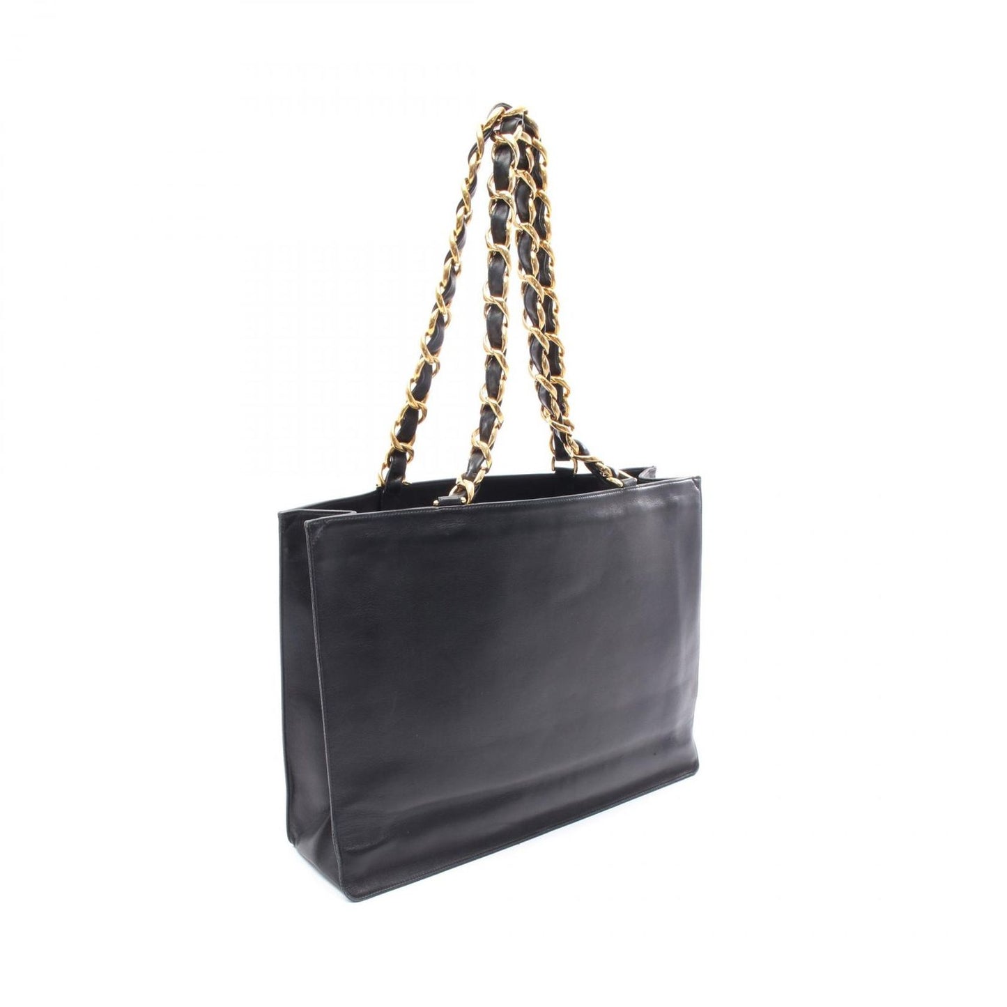 CHANEL Black Lambskin Deauville Tote Bag - Timeless Elegance