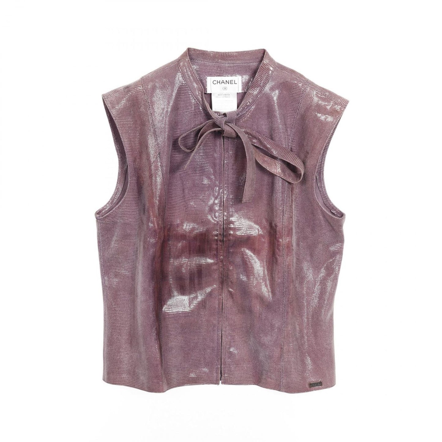 CHANEL P17299 Goat Skin Vest in Elegant Purple