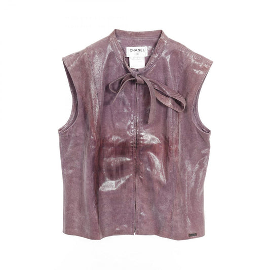 CHANEL P17299 Goat Skin Vest in Elegant Purple