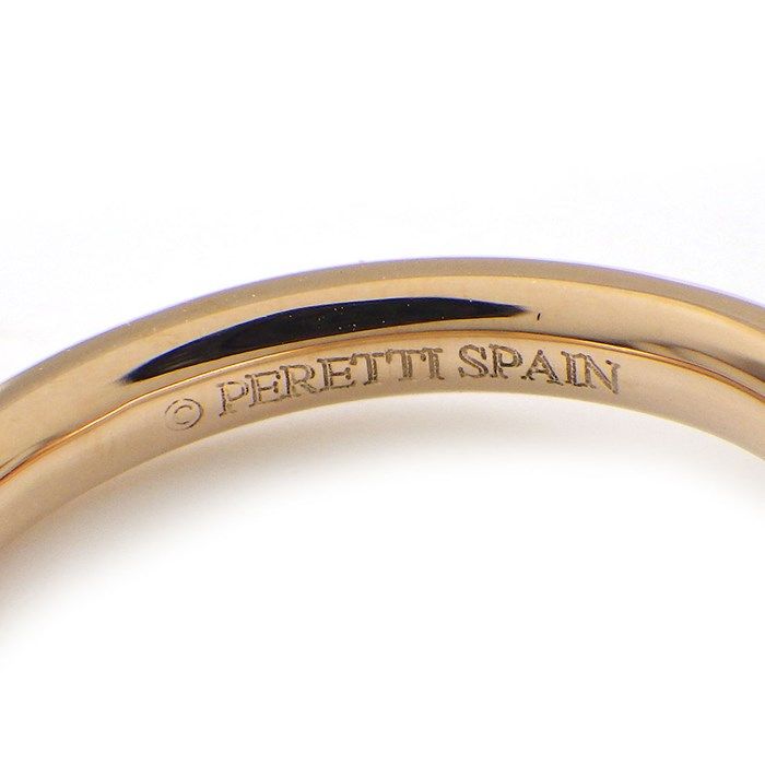 Tiffany & Co. Curved Band Ring with 0.06ct Diamonds in K18 Pink Gold