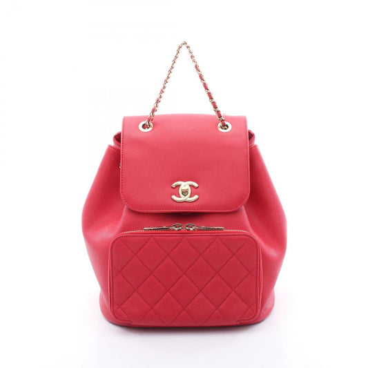 CHANEL Business Affinity Matelassé Waist Bag in Red Caviar Leather