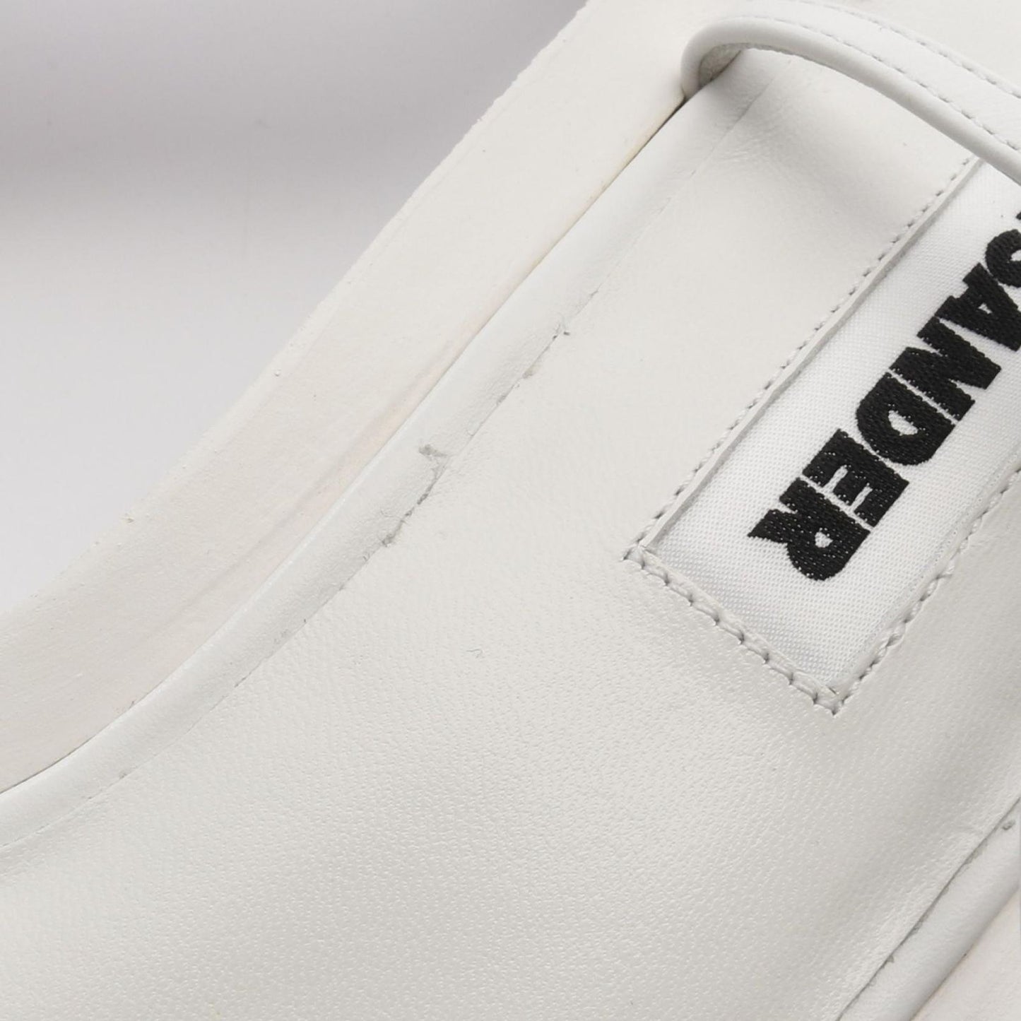 JIL SANDER White Leather Sandals - Timeless Elegance