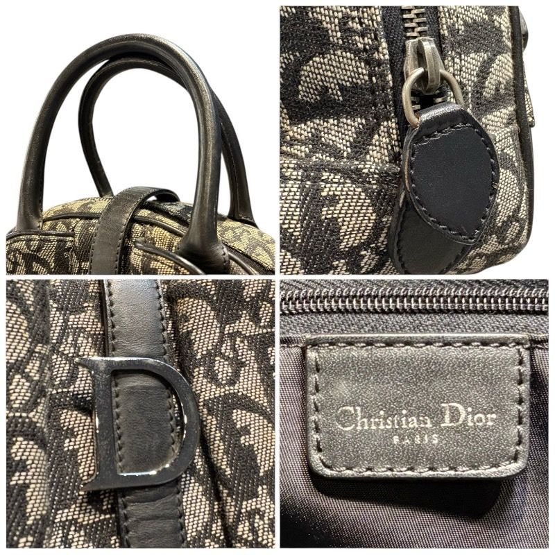 Christian Dior Trotter Handbag in Black Canvas - Unisex Luxury