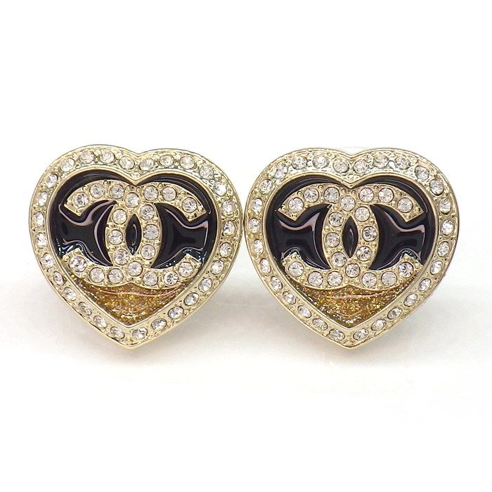 CHANEL Coco Mark Heart Earrings - 2023 Cruise Collection