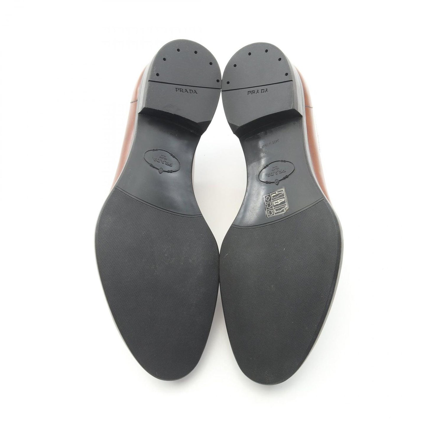 PRADA Brown Leather Dress Shoes - Timeless Elegance