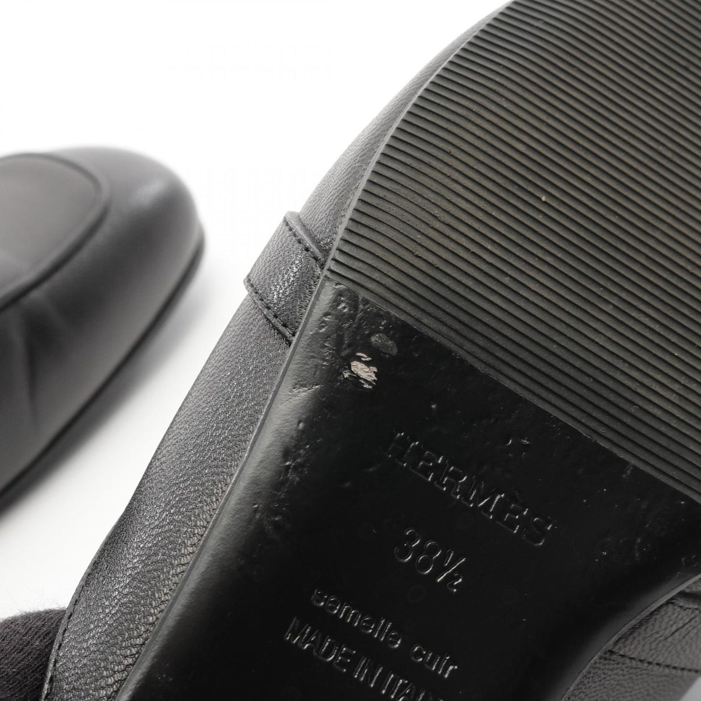 HERMES Oz Kelly Buckle Sandals - Elegant Black 38.5