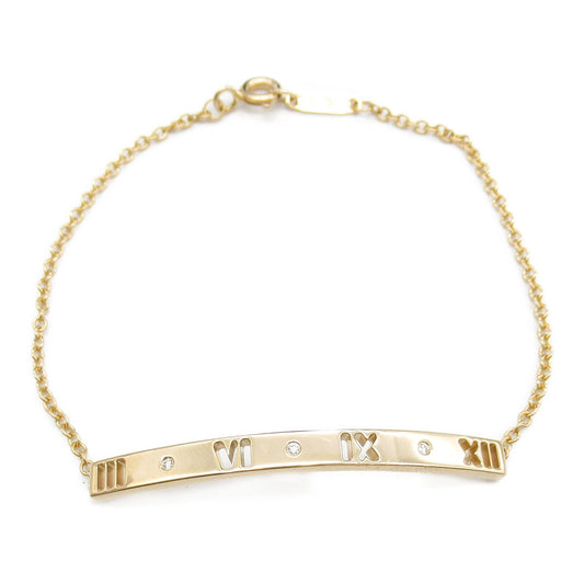 TIFFANY & CO Atlas Bracelet in K18 Pink Gold with Diamonds
