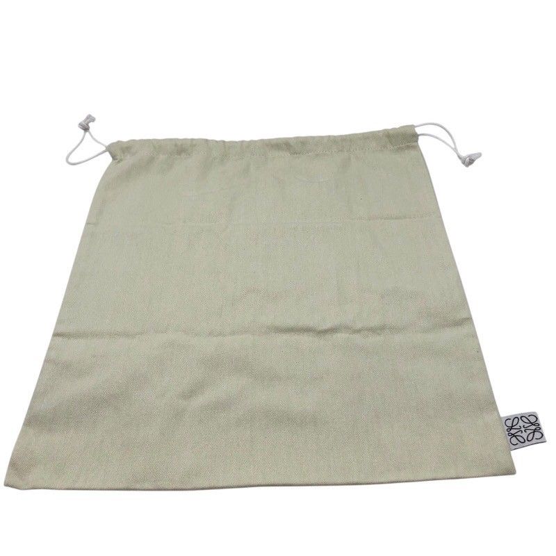 LOEWE Hammock Drawstring Mini Bag in Ash Grey with Gold Hardware