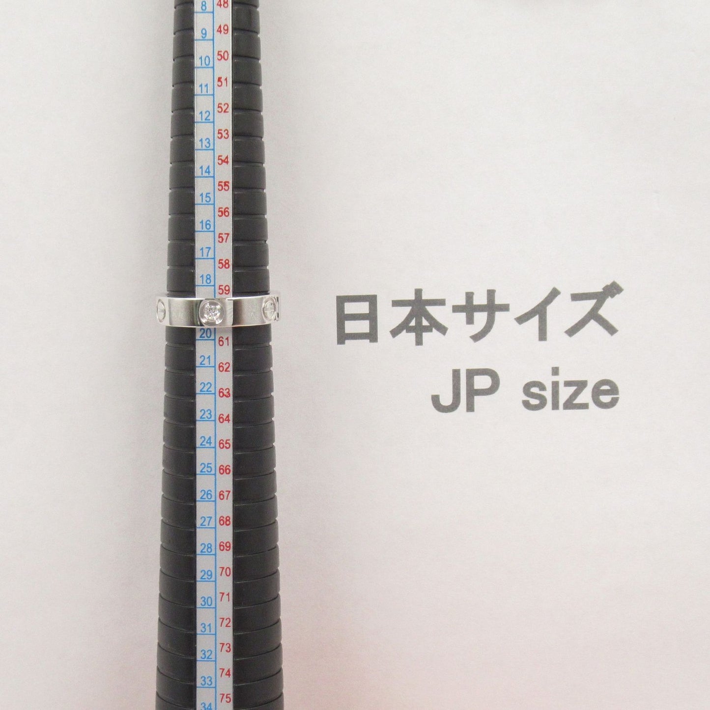 Cartier Love Ring 3PD K18WG Diamond - Timeless Elegance