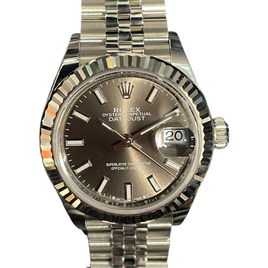 ROLEX Datejust 28 Slate Dial - Stainless Steel & White Gold - Ladies Watch