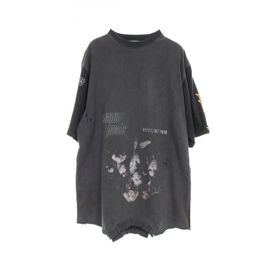 BALENCIAGA Speed Hunters Upside Down Cotton T-Shirt - Black Multi