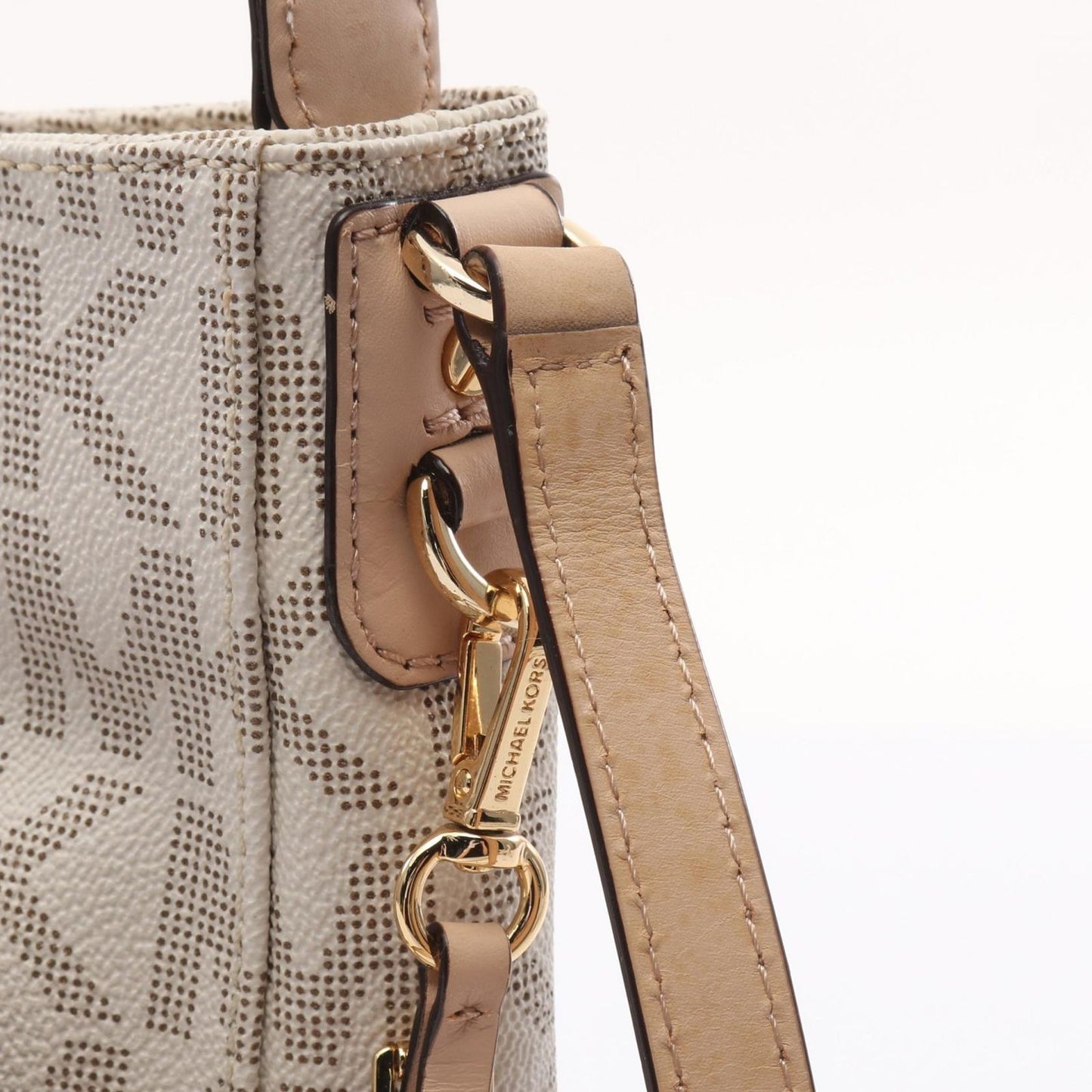 MICHAEL MICHAEL KORS Jet Set Travel Large Logo Messenger Bag - White