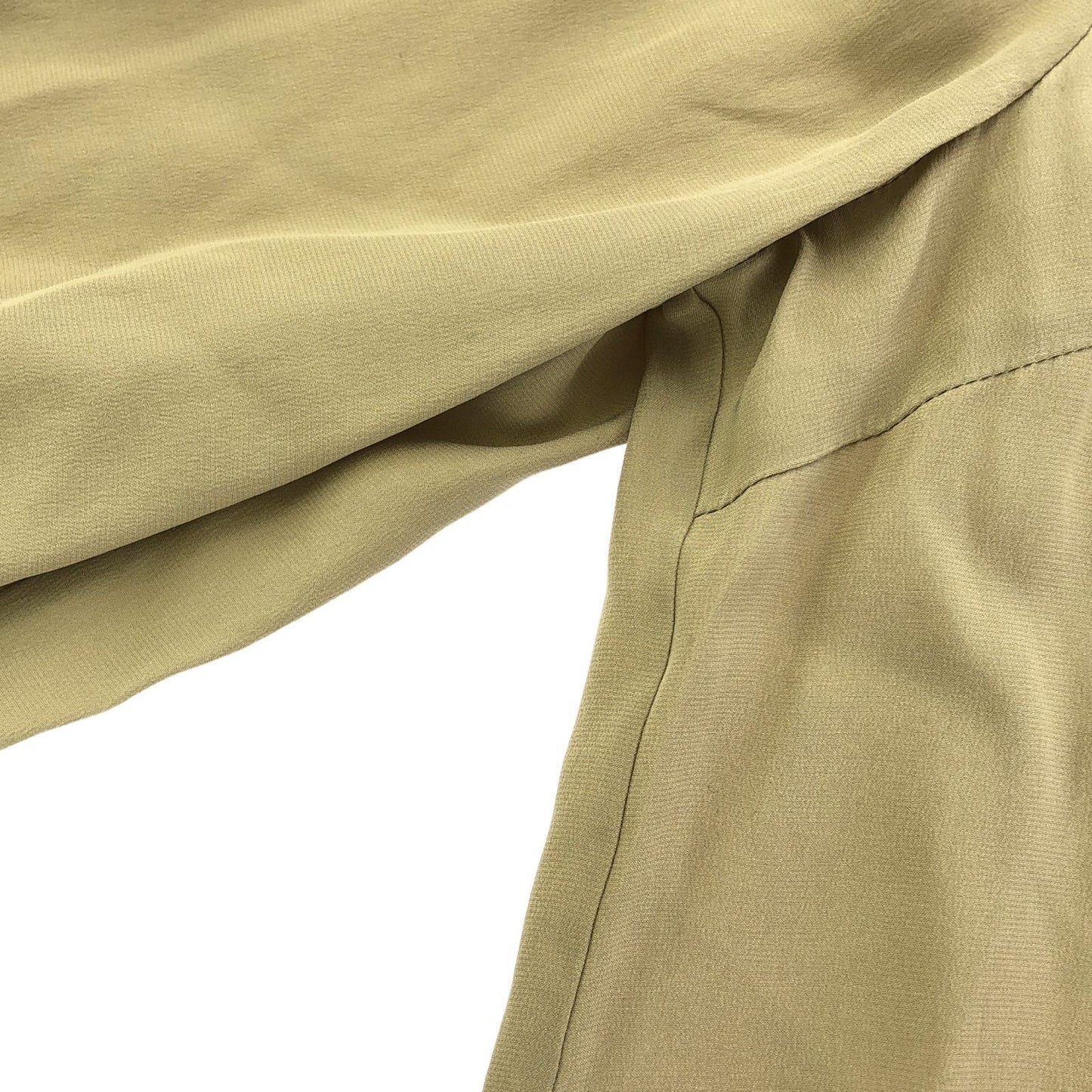 Kiton Silk Blouse with Ribbon Detail in Beige - Size 40