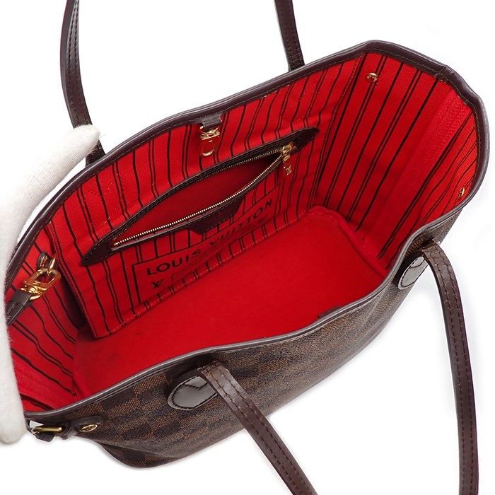 Louis Vuitton Neverfull PM Tote Bag - 2014 Edition in Brown Damier Ebene