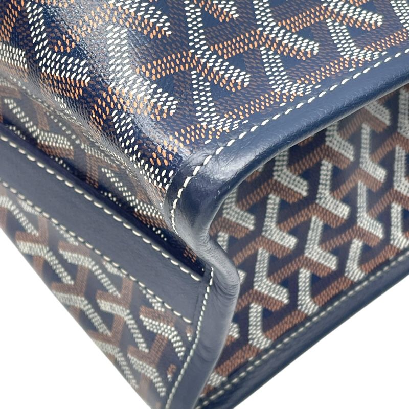 GOYARD Villette MM Navy Coated Canvas Tote Bag - Exquisite Craftsmanship
