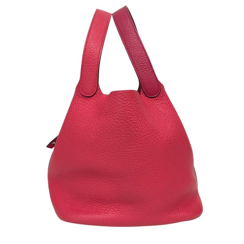 HERMES Picotin Lock MM Kazak - Rose Mexico & Rouge Extreme