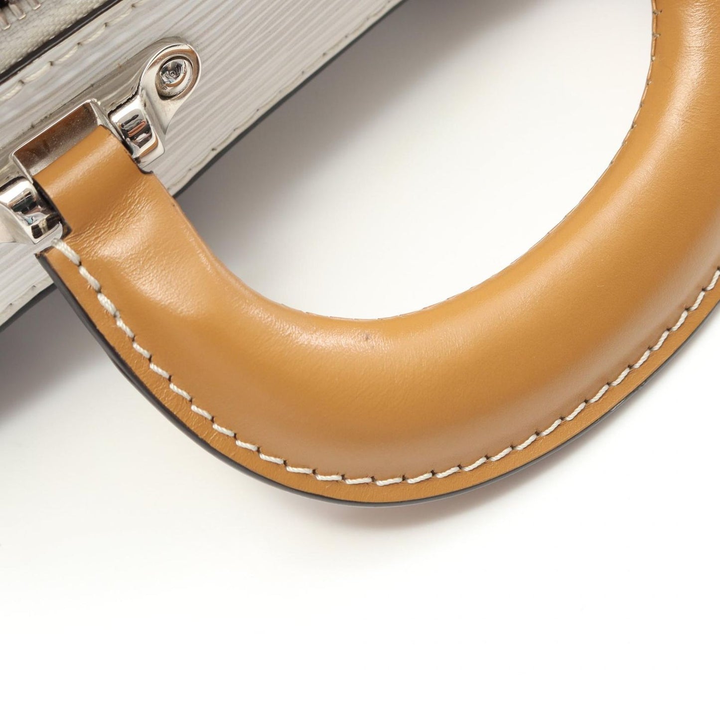 Louis Vuitton Valizette BB Epi Handbag - Exquisite White Leather