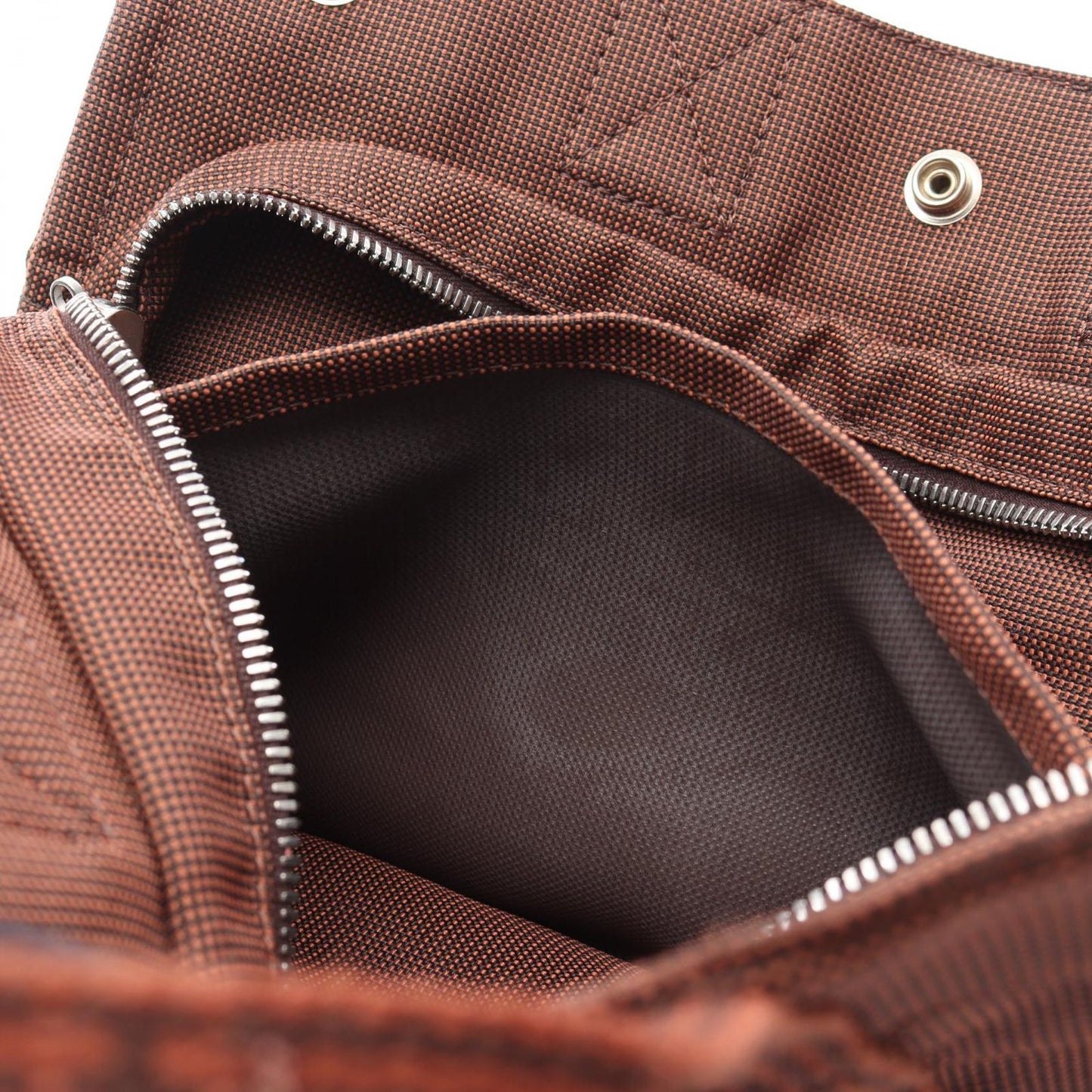 HERMES Élan Line PM Tote Bag in Brown Canvas - Exquisite Craftsmanship