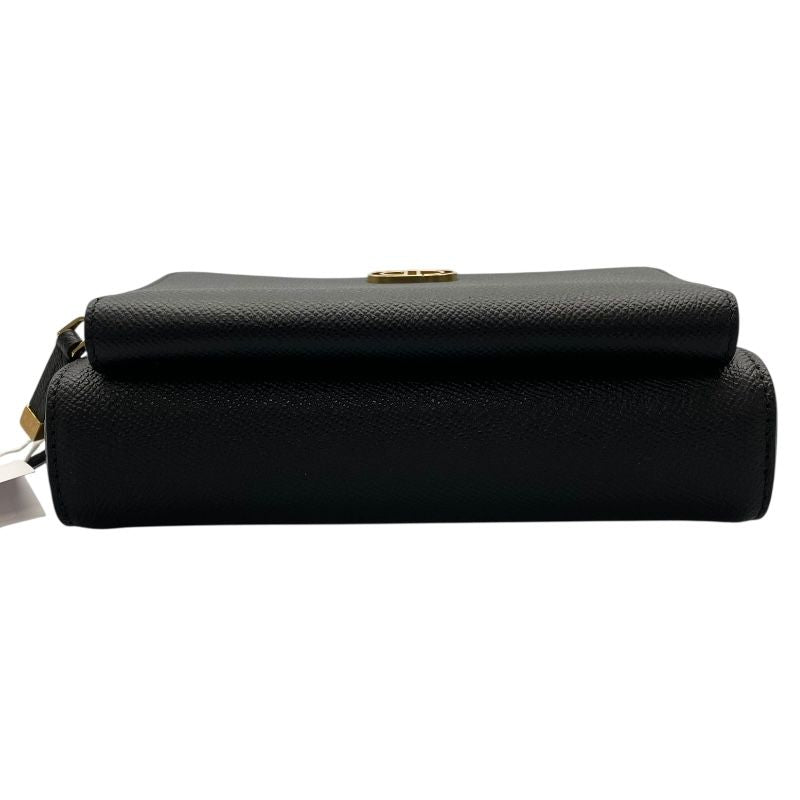Christian Dior Calo Double Pouch Shoulder Bag - Black & Gold