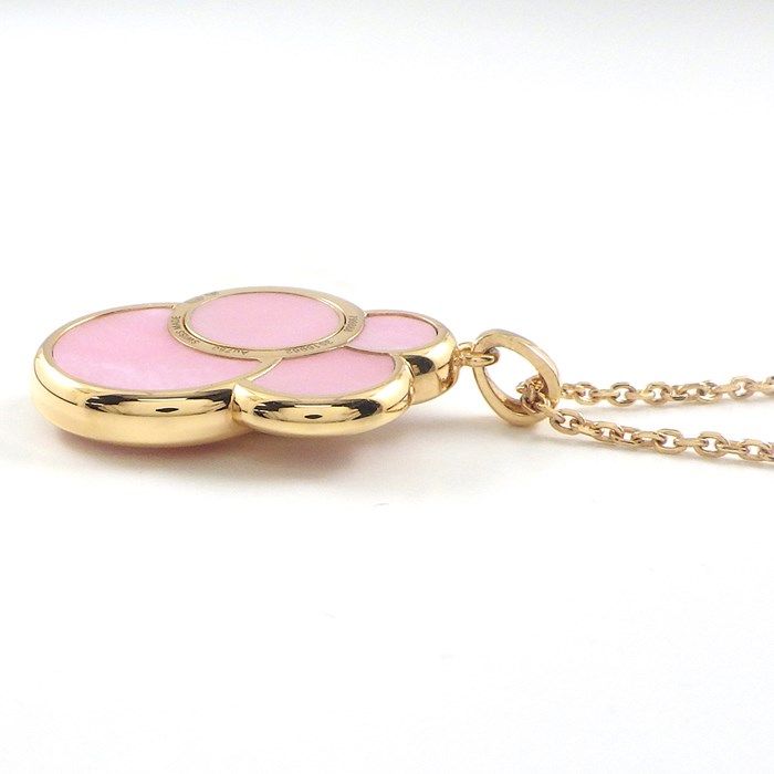 Chopard Happy Dreams Necklace with Pink Shell & Moving Diamond