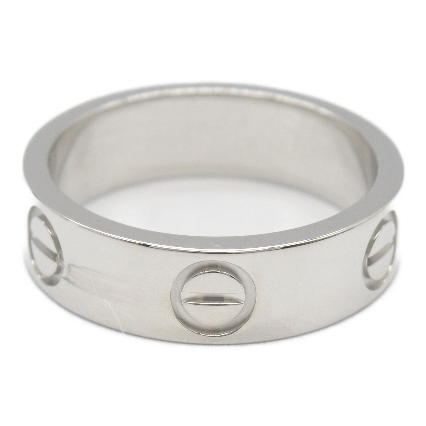 CARTIER Love Ring in K18 White Gold - Timeless Elegance