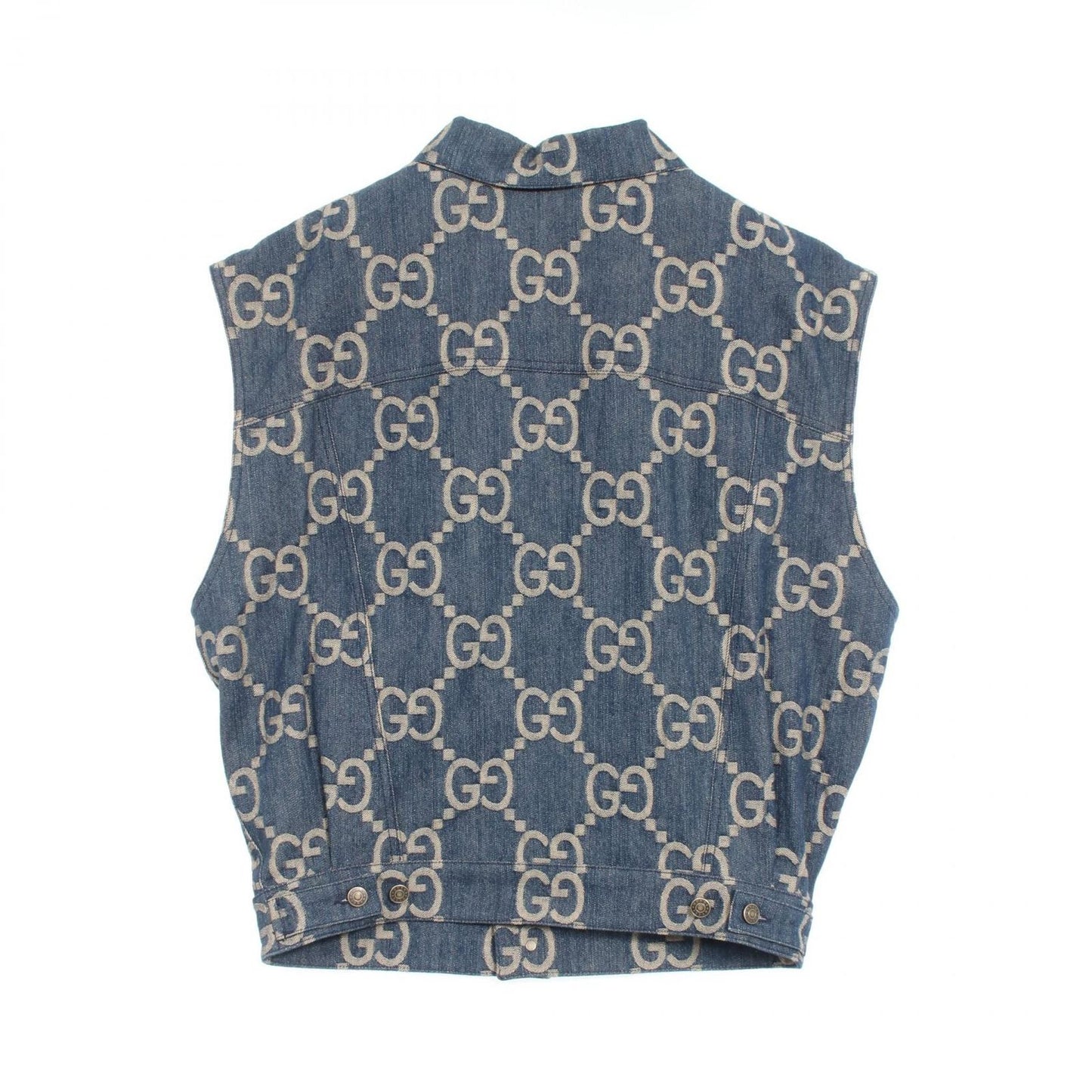 GUCCI Jumbo GG Denim Gilet - Exquisite Craftsmanship